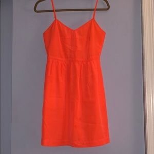 J.Crew Neon Orange Dress